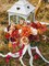 Burnt Orange Fall Artificial Flowers Set, Silk Roses & Peonies DIY Floral Arrangement Kit for Wedding Bouquet, Centerpieces, Cake Flowers, Baby Shower & Home Autumn Decor